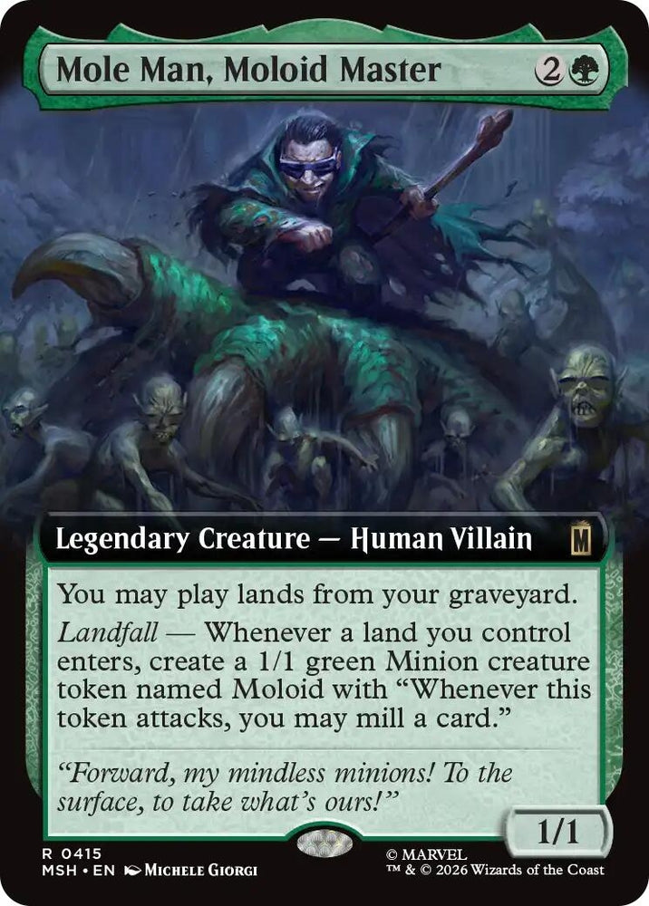 Image for Mole Man, Moloid Master (Extended Art) (415) [Marvel Super Heroes] (MSH) - Magic: The Gathering