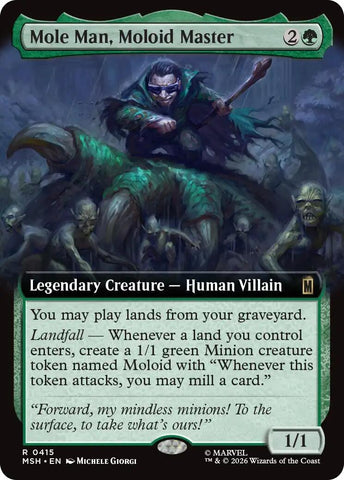Image for Mole Man, Moloid Master (Extended Art) (415) [Marvel Super Heroes] (MSH) - Magic: The Gathering