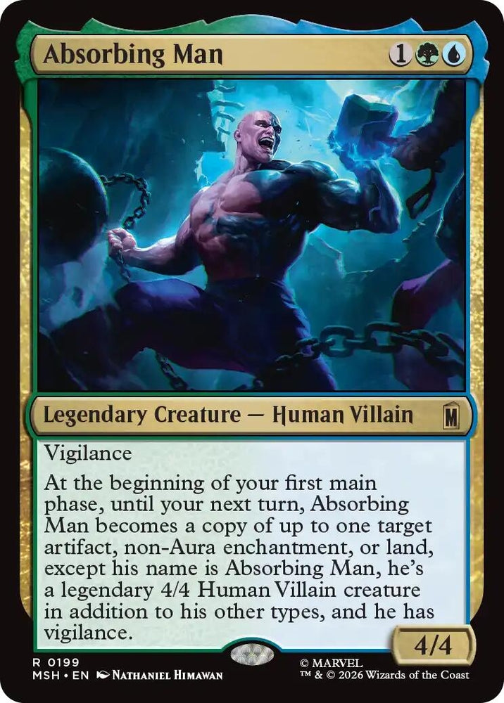 Image for Absorbing Man (199) [Marvel Super Heroes] (MSH) - Magic: The Gathering