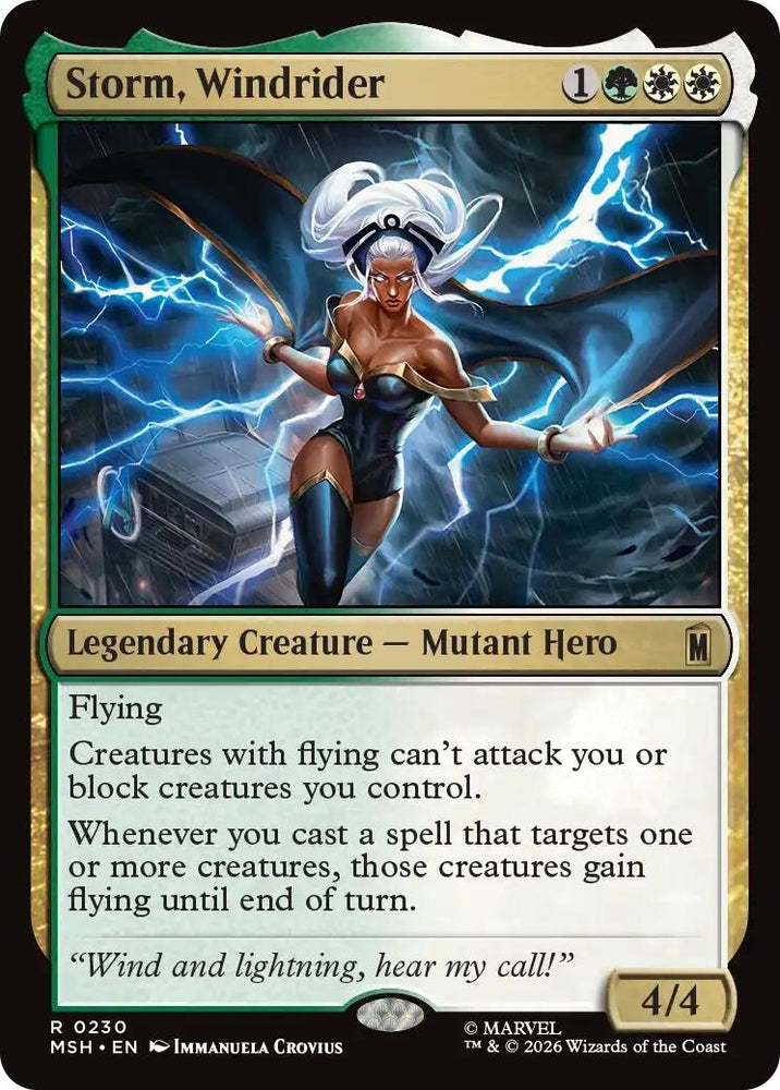 Image for Storm, Windrider (230) [Marvel Super Heroes] (MSH) - Magic: The Gathering
