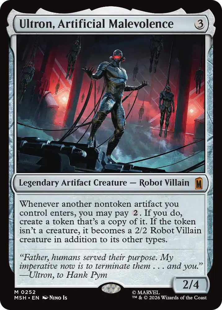 Image for Ultron, Artificial Malevolence (252) [Marvel Super Heroes] (MSH) - Magic: The Gathering