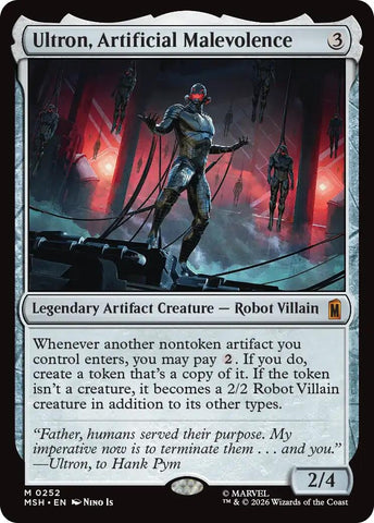 Image for Ultron, Artificial Malevolence (252) [Marvel Super Heroes] (MSH) - Magic: The Gathering