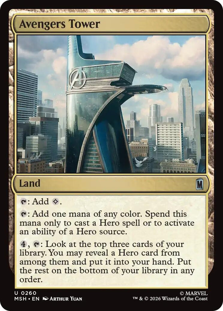 Image for Avengers Tower (260) [Marvel Super Heroes] (MSH) - Magic: The Gathering