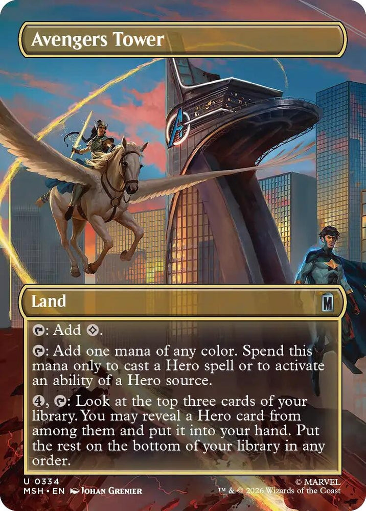 Image for Avengers Tower (Borderless) (334) [Marvel Super Heroes] (MSH) - Magic: The Gathering