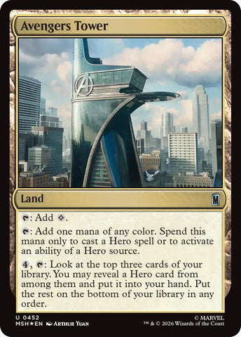 Image for Avengers Tower (Surge Foil) (452) [Marvel Super Heroes] (MSH) - Magic: The Gathering