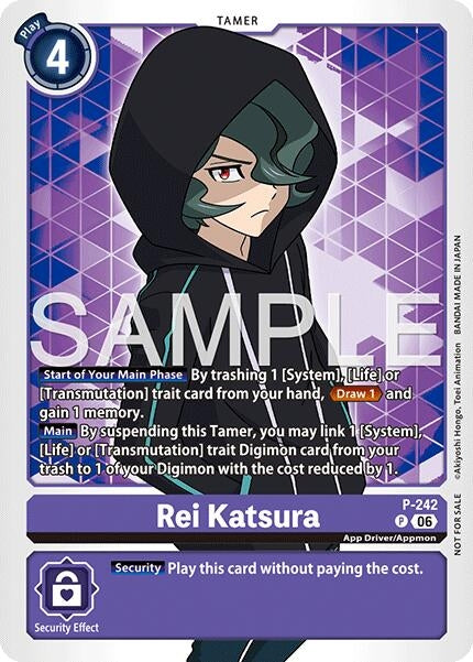 Image for Rei Katsura (Official Store Tournament 2026 Vol. 3 Participant) (P-242 P) [Digimon Promotion Cards] (D-PR) - Digimon Card Game