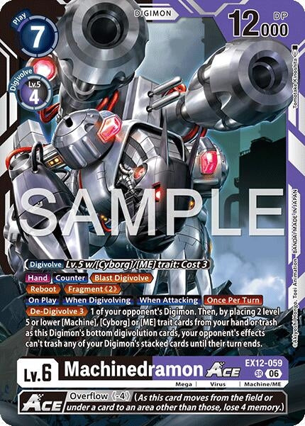 Image for Machinedramon ACE (EX12-059 SR) [Digital World Shambala] (EX-12) - Digimon Card Game