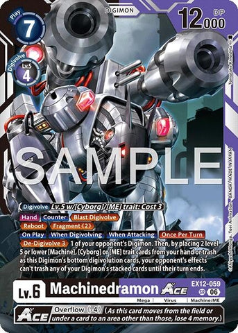 Image for Machinedramon ACE (EX12-059 SR) [Digital World Shambala] (EX-12) - Digimon Card Game