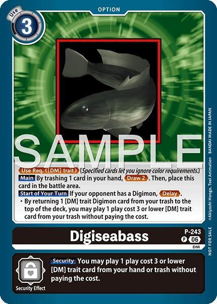 Image for Digiseabass (Official Store Tournament 2026 Vol. 3 Participant) (P-243 P) [Digimon Promotion Cards] (D-PR) - Digimon Card Game
