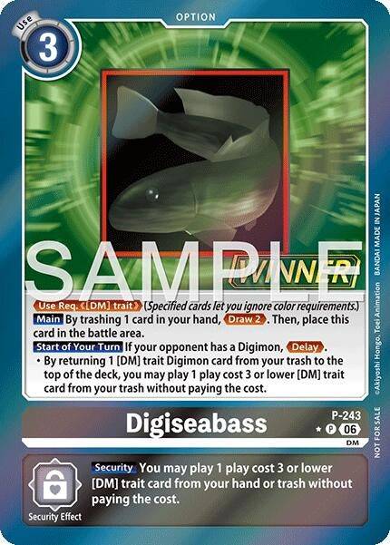 Image for Digiseabass (Official Store Tournament 2026 Vol. 3 Winner) (P-243 P) [Digimon Promotion Cards] (D-PR) - Digimon Card Game