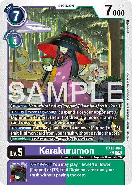Image for Karakurumon (EX12-063 C) [Digital World Shambala] (EX-12) - Digimon Card Game