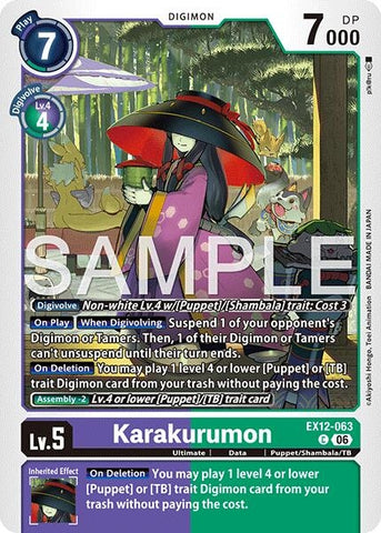 Image for Karakurumon (EX12-063 C) [Digital World Shambala] (EX-12) - Digimon Card Game