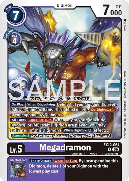 Image for Megadramon (EX12-064 R) [Digital World Shambala] (EX-12) - Digimon Card Game