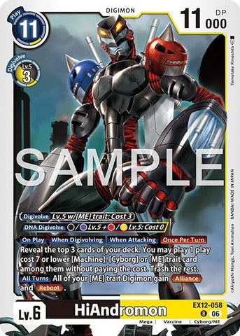 Image for HiAndromon (EX12-058 R) [Digital World Shambala] (EX-12) - Digimon Card Game