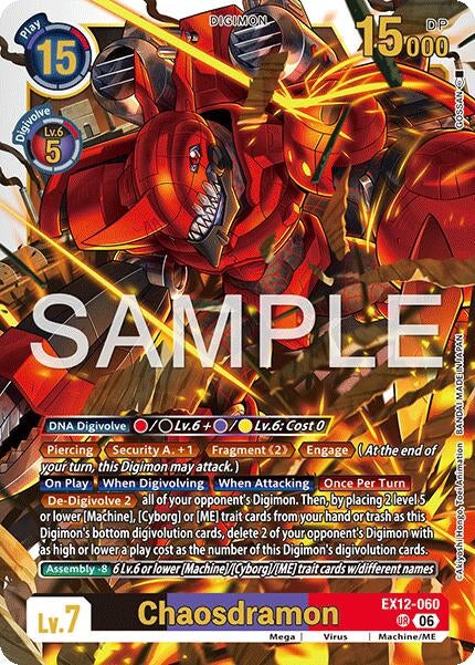 Image for Chaosdramon (EX12-060 UR) [Digital World Shambala] (EX-12) - Digimon Card Game