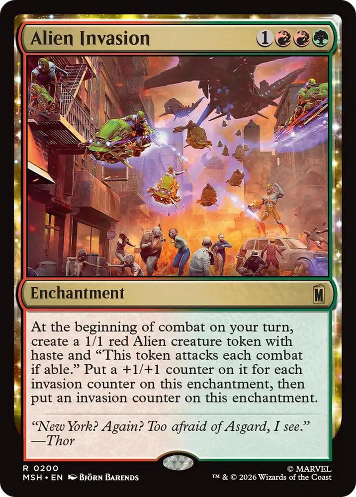 Image for Alien Invasion (200) [Marvel Super Heroes] (MSH) - Magic: The Gathering