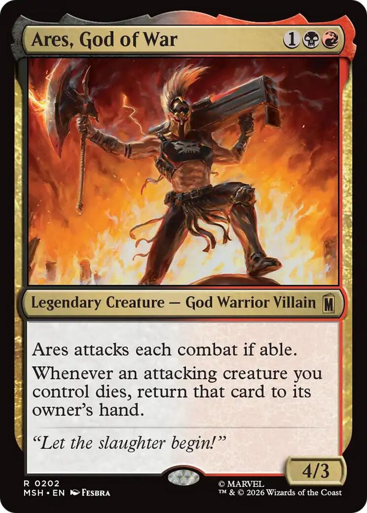 Image for Ares, God of War (202) [Marvel Super Heroes] (MSH) - Magic: The Gathering