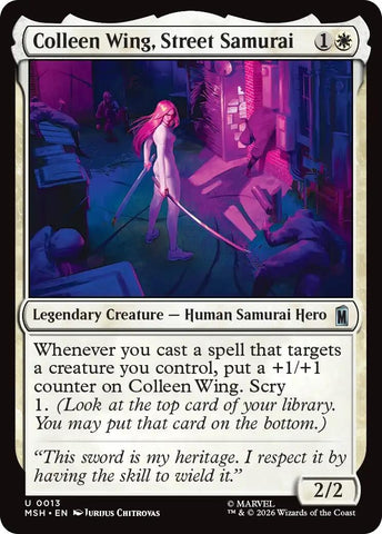 Image for Colleen Wing, Street Samurai (13) [Marvel Super Heroes] (MSH) - Magic: The Gathering