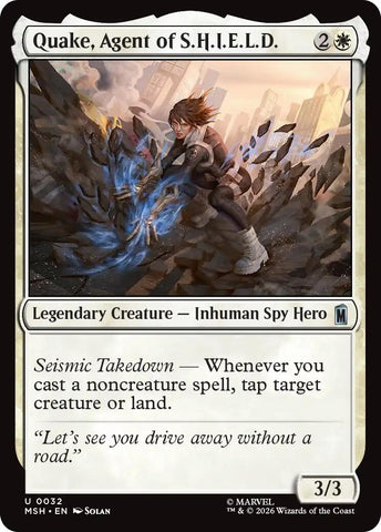 Image for Quake, Agent of S.H.I.E.L.D. (32) [Marvel Super Heroes] (MSH) - Magic: The Gathering