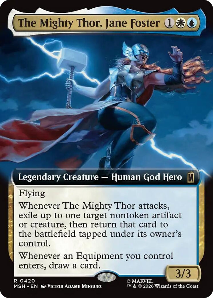 Image for The Mighty Thor, Jane Foster (Extended Art) (420) [Marvel Super Heroes] (MSH) - Magic: The Gathering