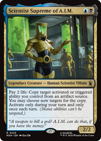 Image for Scientist Supreme of A.I.M. (225) [Marvel Super Heroes] (MSH) - Magic: The Gathering