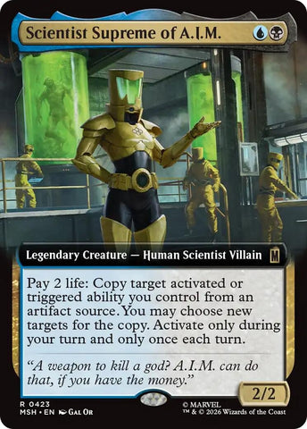 Image for Scientist Supreme of A.I.M. (Extended Art) (423) [Marvel Super Heroes] (MSH) - Magic: The Gathering