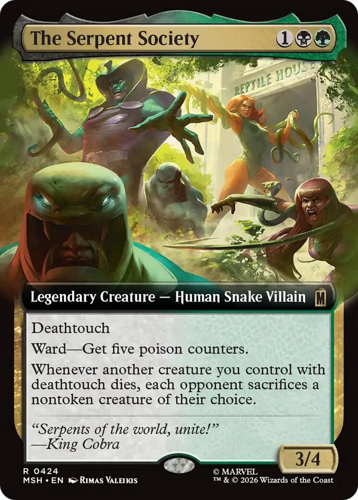 Image for The Serpent Society (Extended Art) (424) [Marvel Super Heroes] (MSH) - Magic: The Gathering