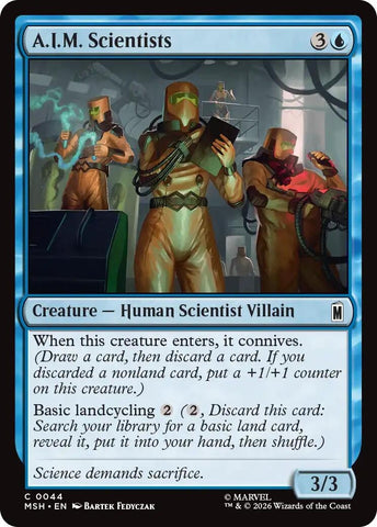 Image for A.I.M. Scientists (44) [Marvel Super Heroes] (MSH) - Magic: The Gathering