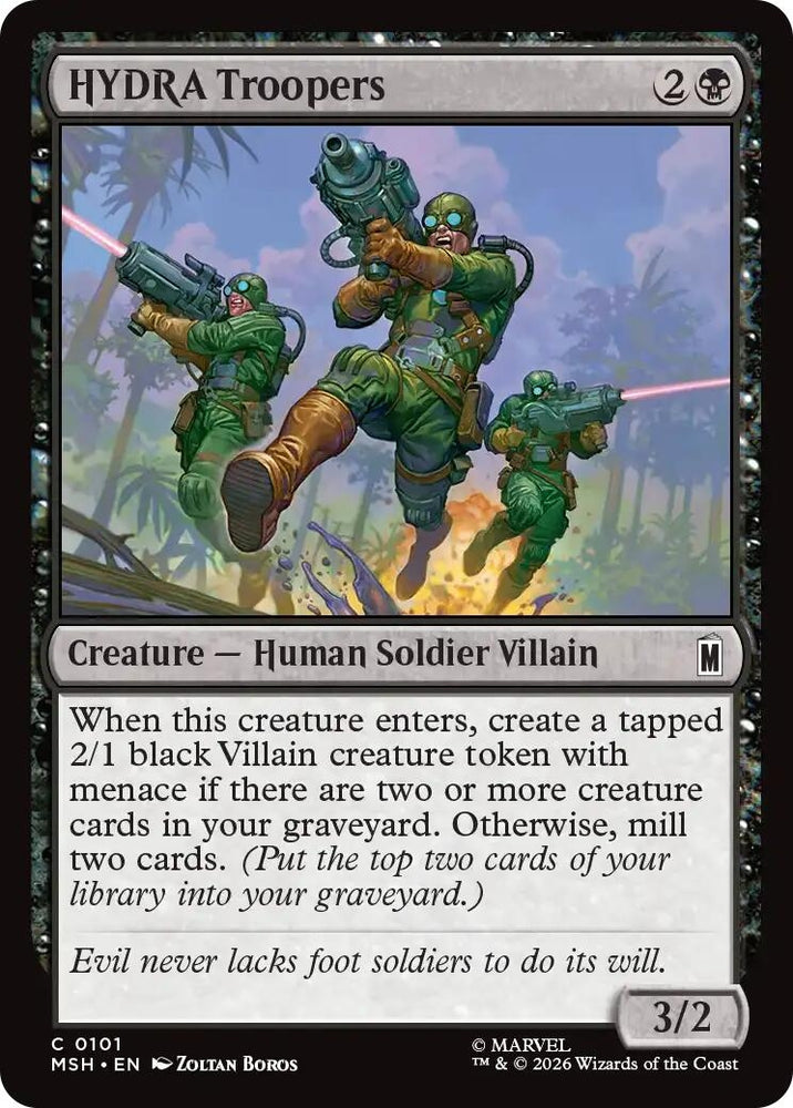 Image for HYDRA Troopers (101) [Marvel Super Heroes] (MSH) - Magic: The Gathering