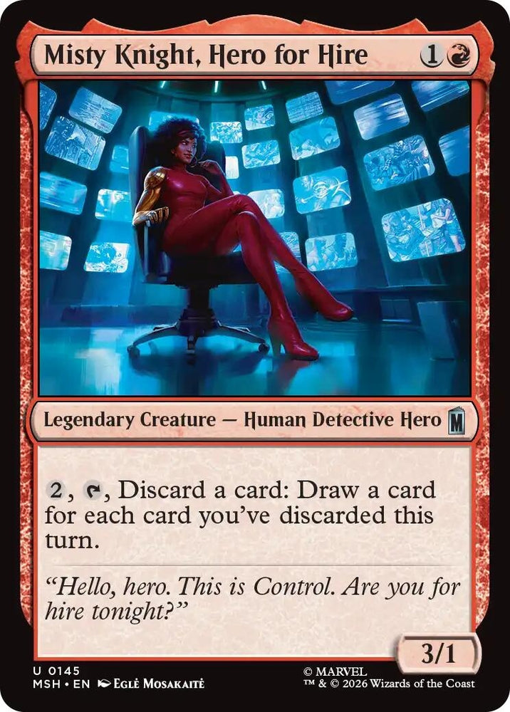 Image for Misty Knight, Hero for Hire (145) [Marvel Super Heroes] (MSH) - Magic: The Gathering