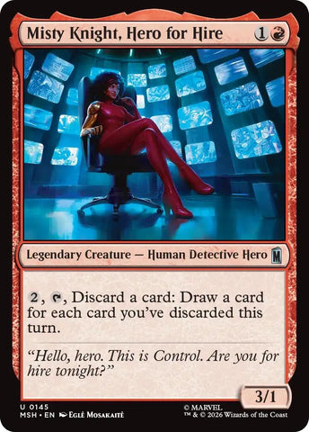 Image for Misty Knight, Hero for Hire (145) [Marvel Super Heroes] (MSH) - Magic: The Gathering