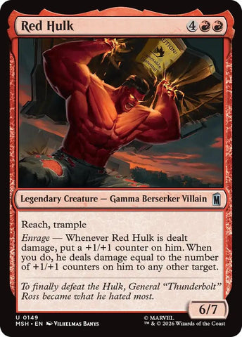 Image for Red Hulk (149) [Marvel Super Heroes] (MSH) - Magic: The Gathering