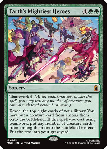Image for Earth's Mightiest Heroes (165) [Marvel Super Heroes] (MSH) - Magic: The Gathering