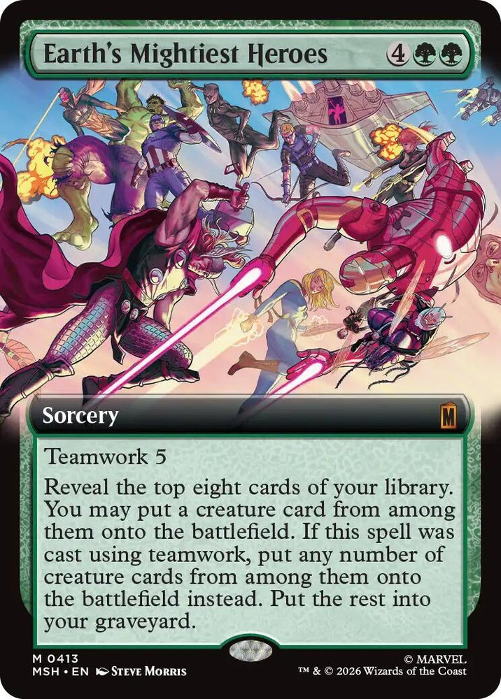 Image for Earth's Mightiest Heroes (Extended Art) (413) [Marvel Super Heroes] (MSH) - Magic: The Gathering