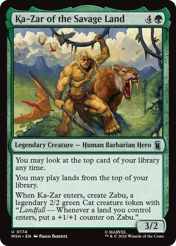 Image for Ka-Zar of the Savage Land (174) [Marvel Super Heroes] (MSH) - Magic: The Gathering