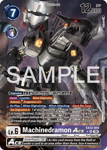 Image for Machinedramon ACE (Alternate Art) (EX12-059 SR) [Digital World Shambala] (EX-12) - Digimon Card Game