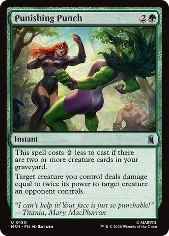 Image for Punishing Punch (180) [Marvel Super Heroes] (MSH) - Magic: The Gathering