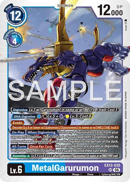 Image for MetalGarurumon (EX12-035 SR) [Digital World Shambala] (EX-12) - Digimon Card Game