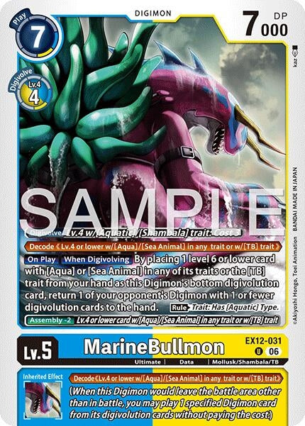 Image for MarineBullmon (EX12-031 U) [Digital World Shambala] (EX-12) - Digimon Card Game