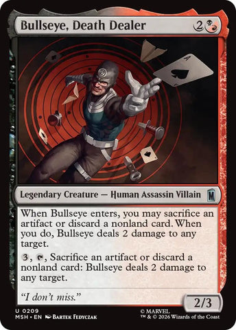 Image for Bullseye, Death Dealer (209) [Marvel Super Heroes] (MSH) - Magic: The Gathering