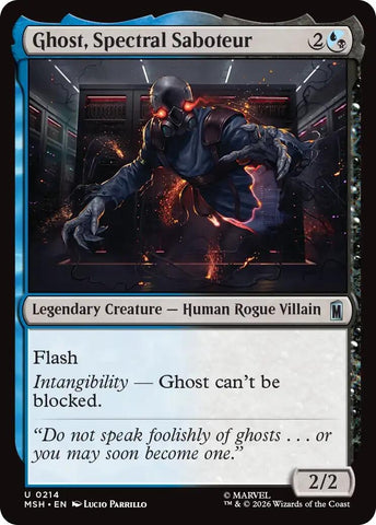 Image for Ghost, Spectral Saboteur (214) [Marvel Super Heroes] (MSH) - Magic: The Gathering