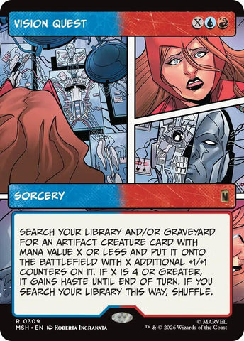 Image for Vision Quest (Borderless) (309) [Marvel Super Heroes] (MSH) - Magic: The Gathering