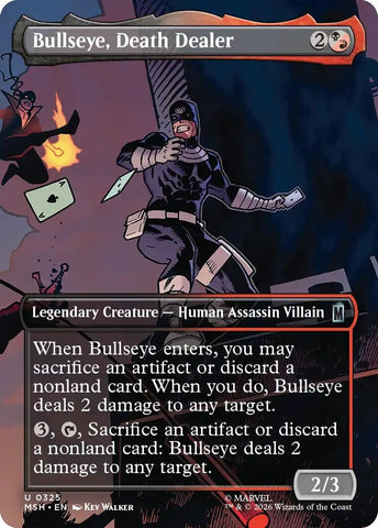 Image for Bullseye, Death Dealer (Borderless) (325) [Marvel Super Heroes] (MSH) - Magic: The Gathering