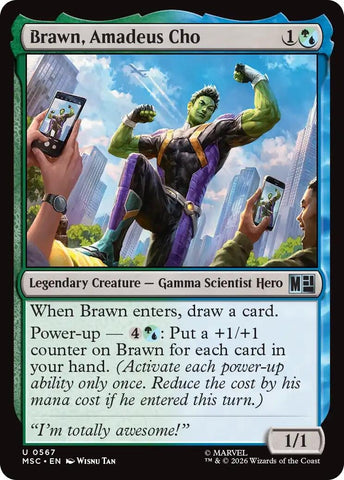 Image for Brawn, Amadeus Cho (567) [Commander: Marvel Super Heroes] (MSC) - Magic: The Gathering