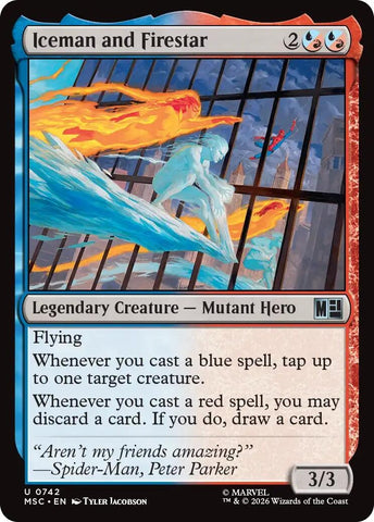 Image for Iceman and Firestar (742) [Commander: Marvel Super Heroes] (MSC) - Magic: The Gathering