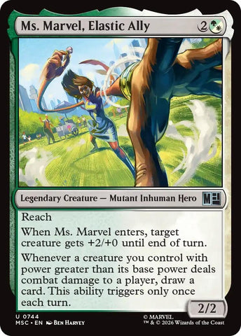 Image for Ms. Marvel, Elastic Ally (744) [Commander: Marvel Super Heroes] (MSC) - Magic: The Gathering