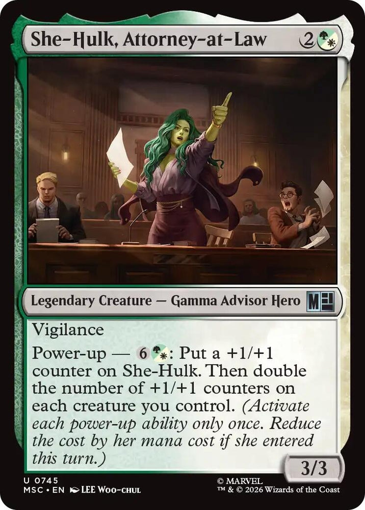 Image for She-Hulk, Attorney-at-Law (745) [Commander: Marvel Super Heroes] (MSC) - Magic: The Gathering