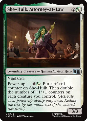 Image for She-Hulk, Attorney-at-Law (745) [Commander: Marvel Super Heroes] (MSC) - Magic: The Gathering