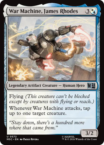 Image for War Machine, James Rhodes (572) [Commander: Marvel Super Heroes] (MSC) - Magic: The Gathering