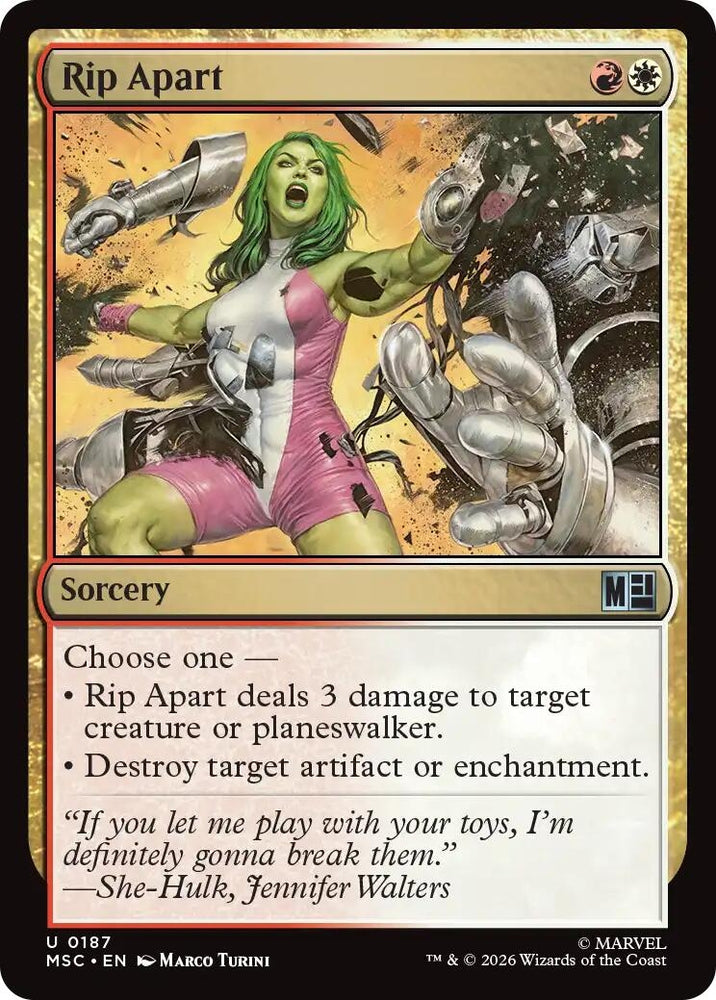 Image for Rip Apart (187) [Commander: Marvel Super Heroes] (MSC) - Magic: The Gathering